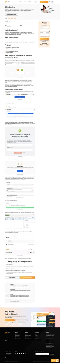 ShipStation integracija vam omogoča upravljanje z naročili/pošiljkami v vaši spletni trgovini iz platforme LiveAgent. Integracijo lahko enostavno izvedete preko orodja Zapier.