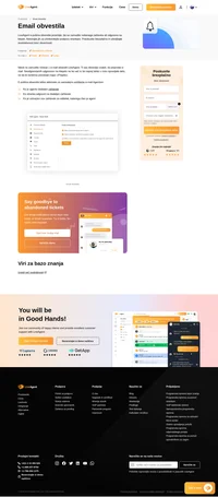Obvestila po e-mailu lahko pošiljajo e-mail agentom, ko je zahtevek dodeljena agentu ali ko stranka odgovori na dodeljen zahtevek. Preberite o tej funkciji.