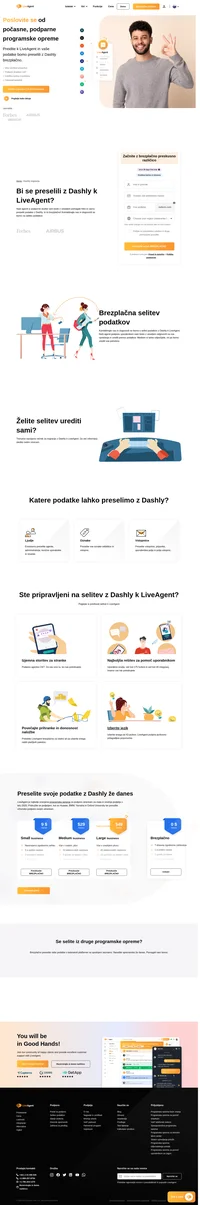 Želite preiti z Dashly na drugo platformo? Poglejte si LiveAgent, poglejte primerjavo in preselite podatke že danes.