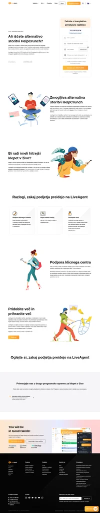 LiveAgent ima več kot 175 funkcij, več kot 40 integracij in odlično ceno. Oglejte si, zakaj bi morali s HelpCrunch preklopiti na LiveAgent.