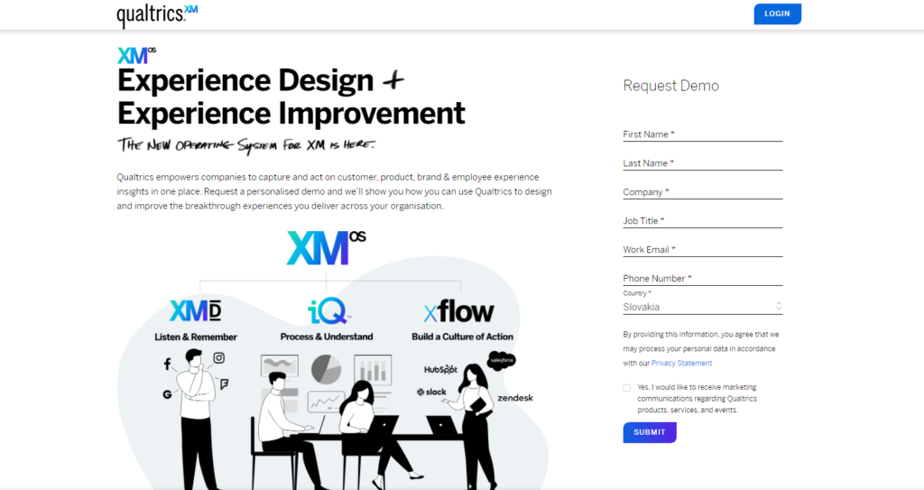 Qualtrics domača stran
