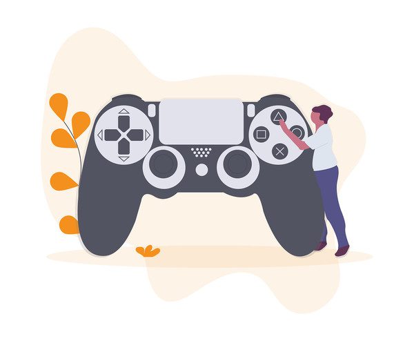 entertainment game console-illustration