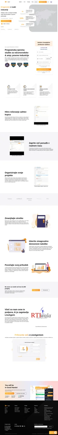 LiveAgent je našel svojo uporabo v številnih segmentih industrije. Računovodsko in pravo je eno izmed njih. Preizkusite LiveAgent še danes in si oglejte prednosti.