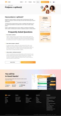 Podporo v aplikaciji zagotavlja gumb za pomoč v aplikaciji. Za dodatno pomoč se obrnete na zastopnika za podporo in ustvarite zahtevek.