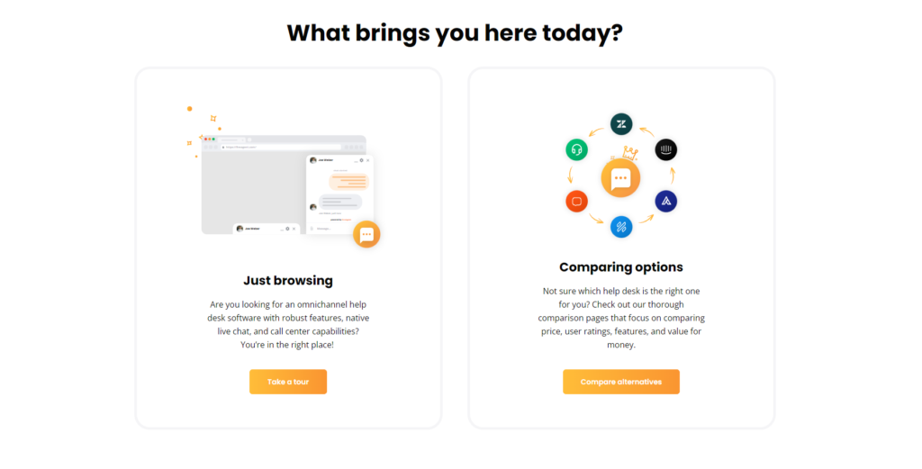 Primeri CTA-jev LiveAgent
