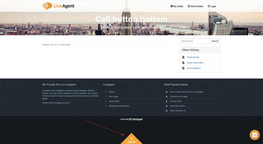 gumb za aktivni klic