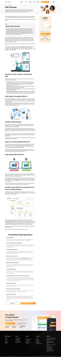 Spoznajte več o a/b testiranju. Razumeti poglobljeno s pojasnili strokovnjakov.