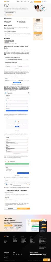 Integracija Trello vam omogoča enostavno upravljanje delovnih nalog iz LiveAgent. Preprosto ga integrirajte prek Zapier in začnite uporabljati prednosti.