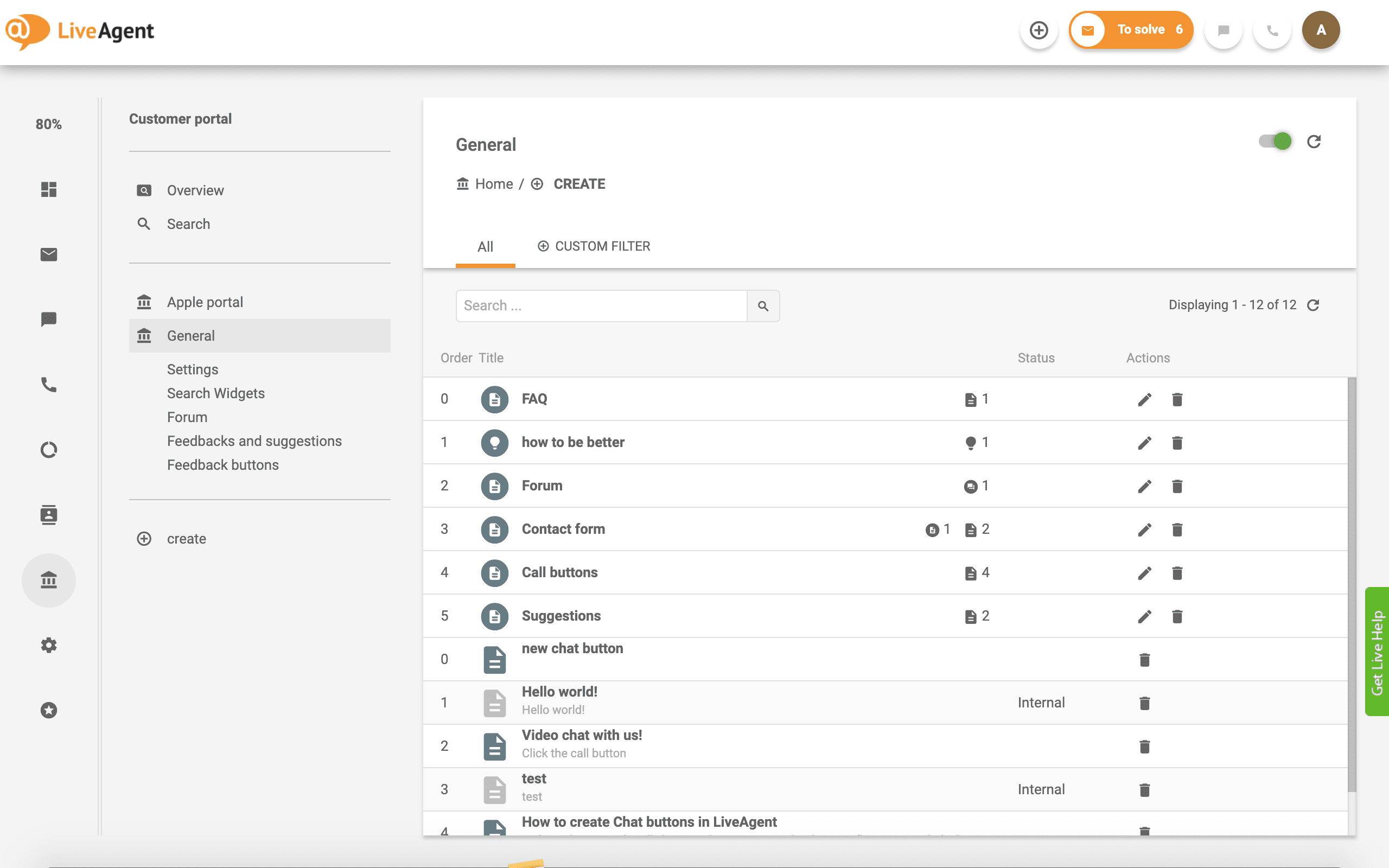 Create customer forum - LiveAgent