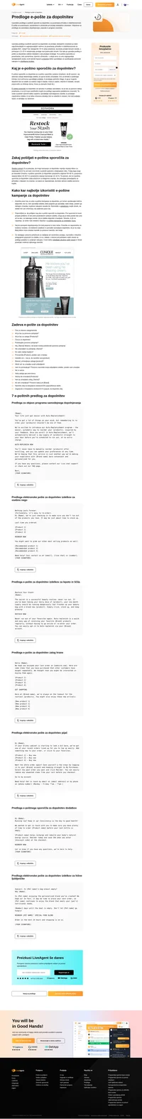 izkoristite naše e-poštne predloge za dopolnitev z visoko konverzijo za lepotne izdelke, pokvarljivo blago in drugo.