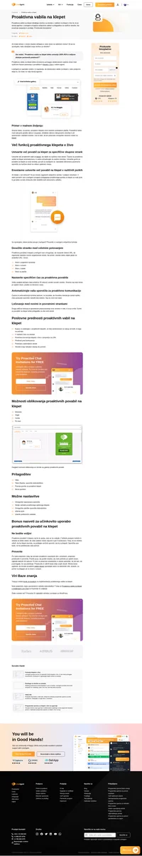 S povabili za proaktiven klepet aktivirajte obiskovalce spletnega mesta. Vaše povabilo po meri se prikaže stranki med brskanjem.