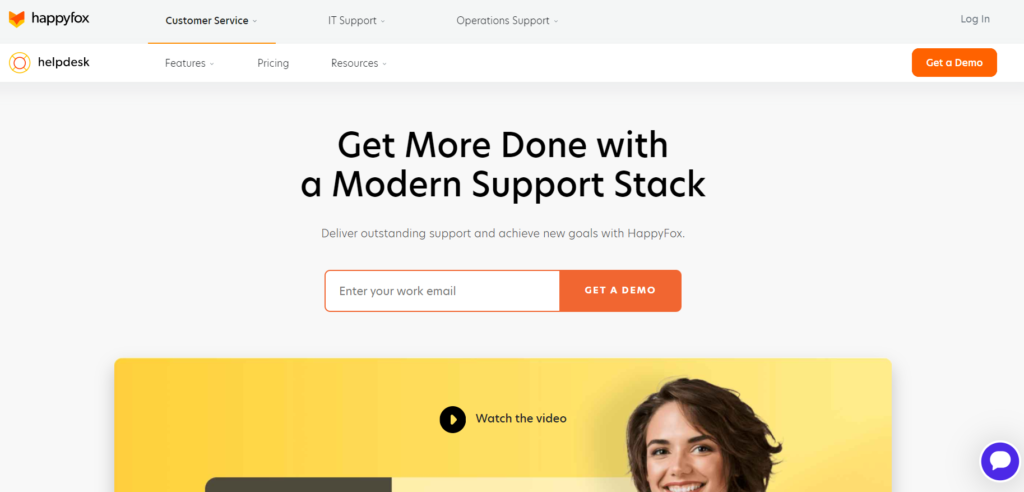 HappyFox domača stran