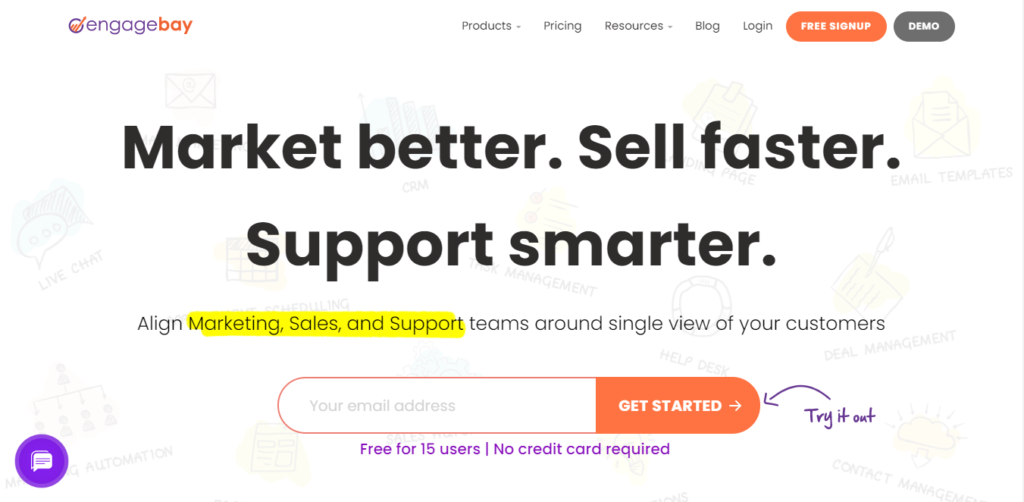 engagebay_domača_stran Programska oprema EngageBay CRM