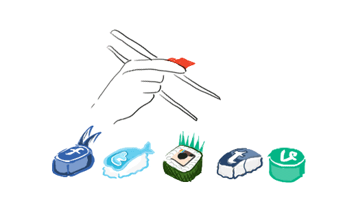 suši na družbenih omrežjih - gif