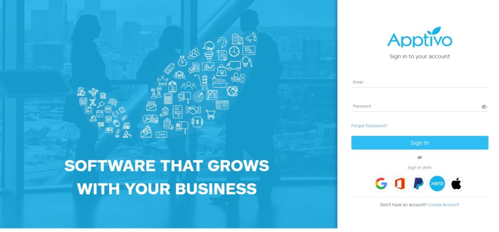 apptivo-domača stran Domača stran Apptivo