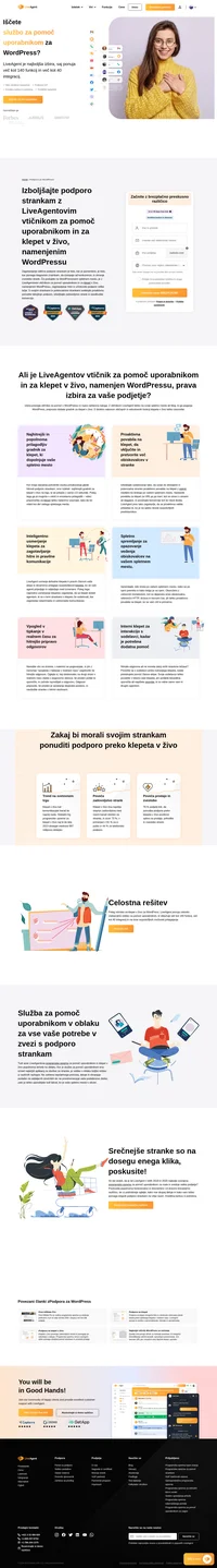 LiveAgent je vodilna služba za pomoč uporabnikom za vaša WordPress spletna mesta. Združite najbolje ocenjeno službo za pomoč uporabnikom z najbolj priljubljenim CMS.