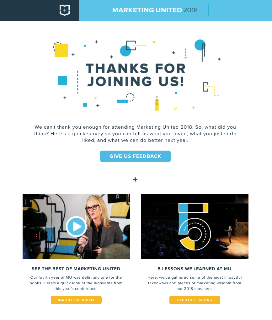 primer e-mail sporočila dogodka tržnega oddelka