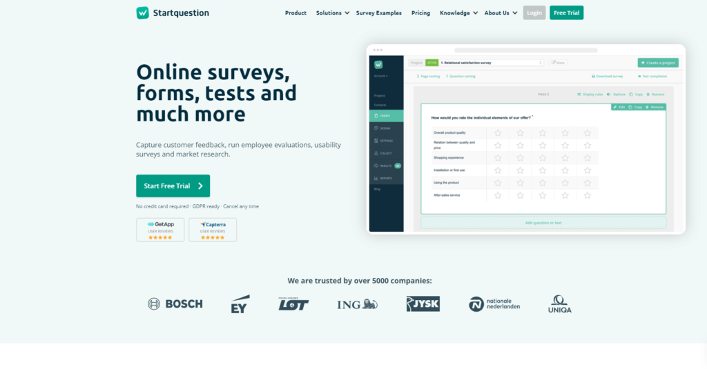 Domača stran StartQuestion