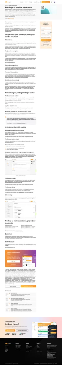 Predloge za storitve strankam so odlične za številna podjetja. Vendar je treba še vedno upoštevati osebni pristop do stranke.