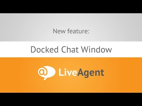 Youtube video: Docked Chat Window  www.liveagent.com