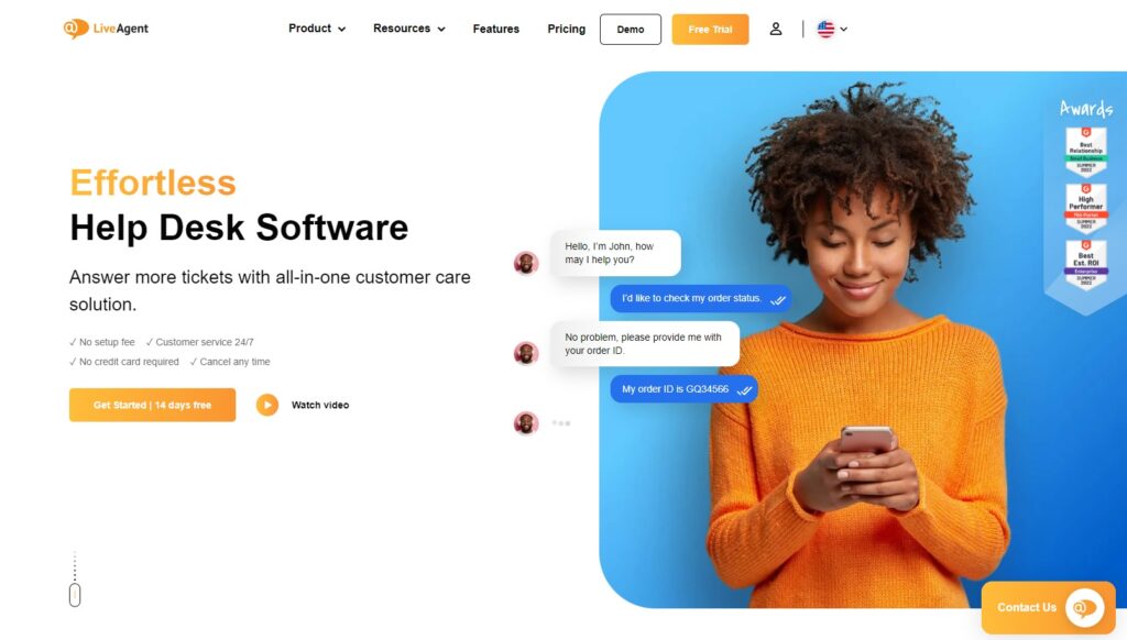LiveAgent help desk software