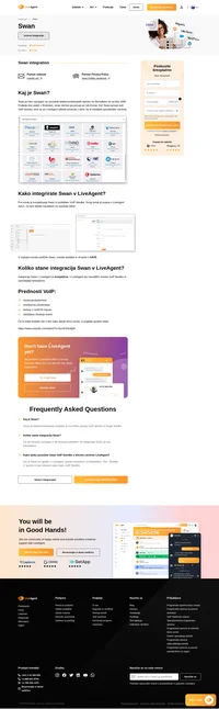Swan je hitro razvijajoč se ponudnik telekomunikacijskih storitev na Slovaškem. Preberite več o integraciji Swan VoIP v LiveAgent.