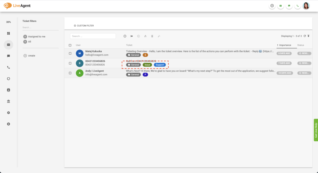 Univerzalne oznake za zahtevke