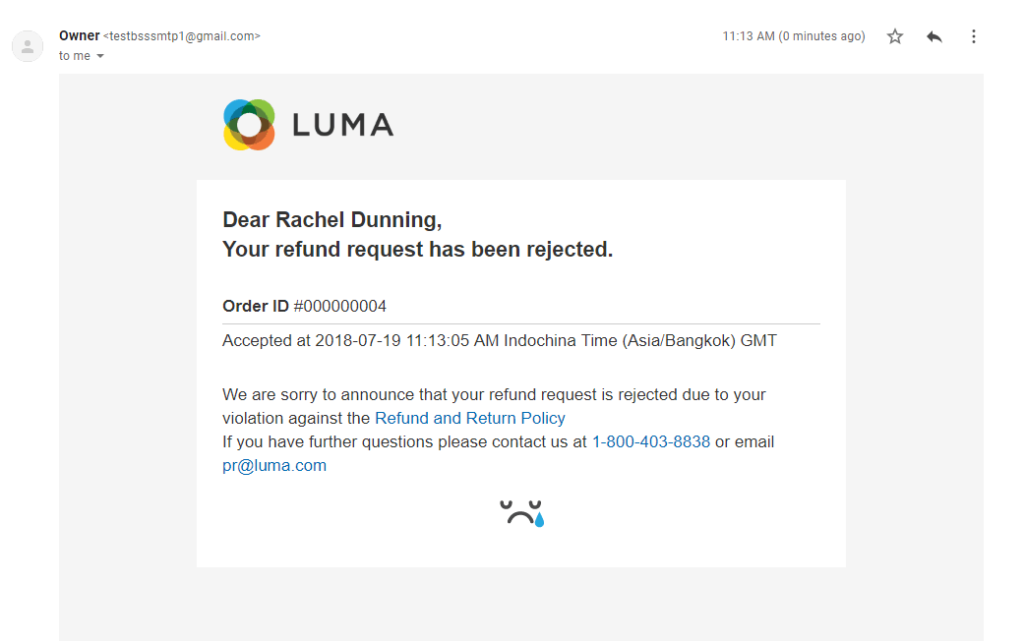 zavračanje zahtevkov po vračilu