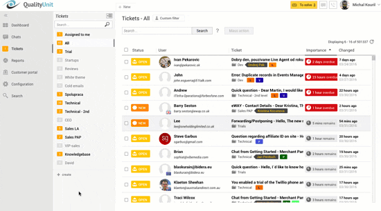 LiveAgent odgovarja na vstopnico - gif