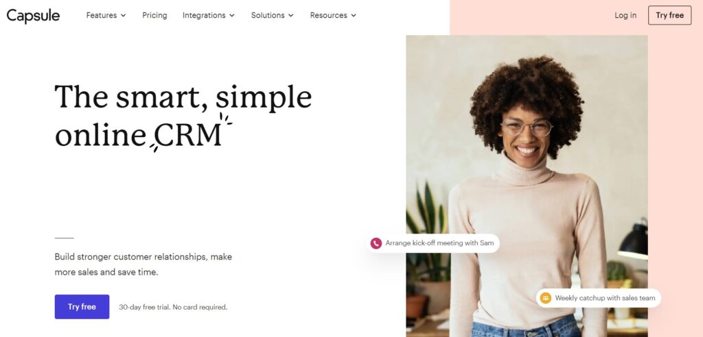 capsulecrm-domača-stran Capsule CRM domača stran