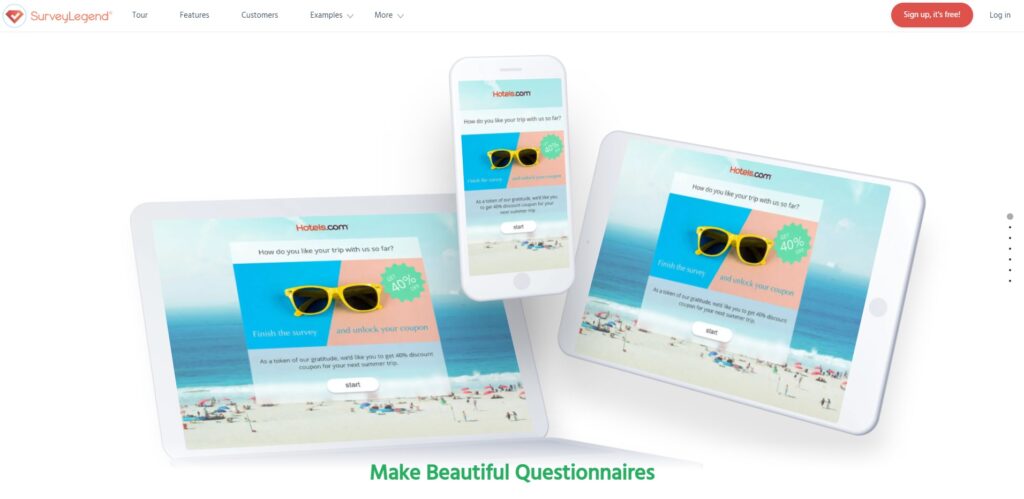 Domača stran Survey Legend