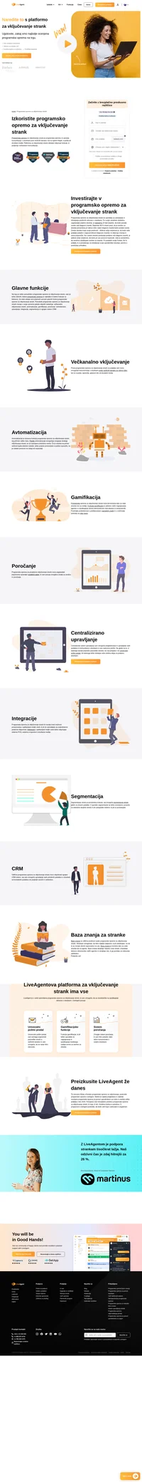LiveAgent izboljšuje zadovoljstvo strank z večkanalno platformo za sodelovanje s strankami. Oglejte si prednosti LiveAgenta in se prepričajte sami.