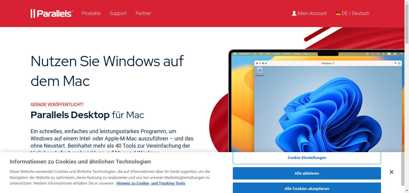 Parallels Homepage