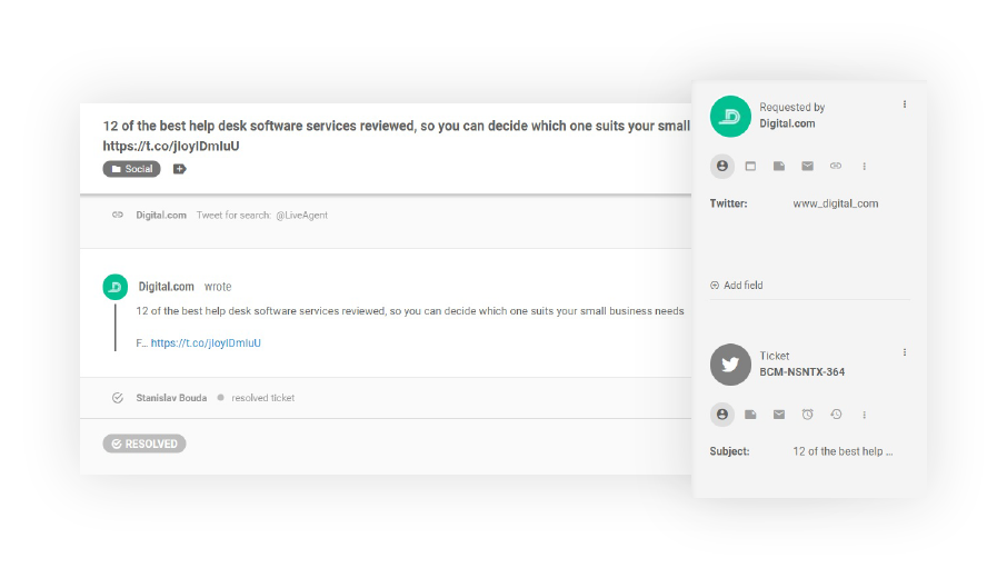 Twitter-funkcija-LiveAgent