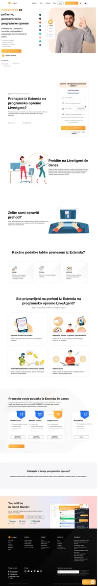Želite prenesti podatke iz Extenda na drugo programsko rešitev? Oglejte si programsko opremo LiveAgent in se prepričajte o njenih prednostih. Še danes začnite z brezplačnim preizkusom.