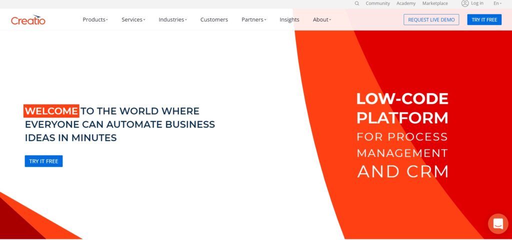 creatio-domača stran Creatio_domača stran